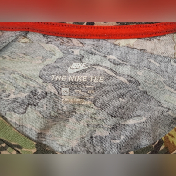 Nike Tiger Camouflage Cotton Long Sleeve Mens  Shirt Size XXL - Picture 6 of 12